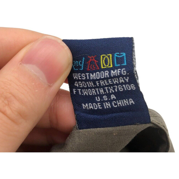 Vintage Panhandle Slim Medium Pearl Snap Shirt Brown Geometric Western Rodeo Men - Picture 5 of 7